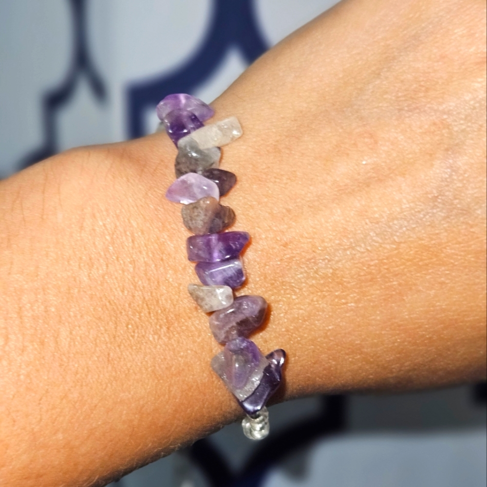 Handmade Amenesthy Irregular Stone Beaded Bracelet